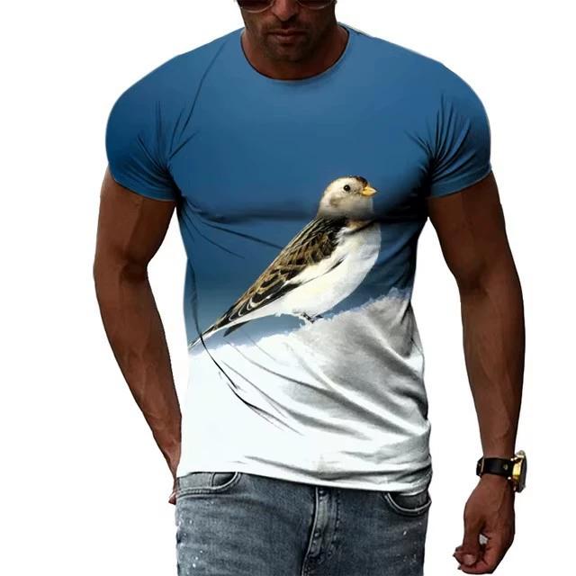 3D Digital Printing T-Shirt Teen Men's Short Sleeve Top Versatile Breathable