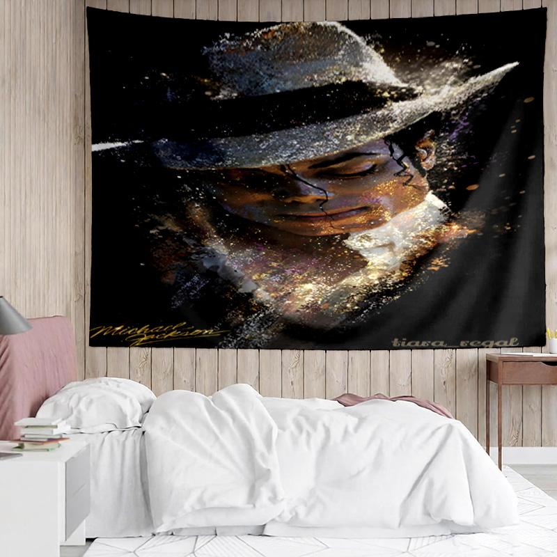 1 Stück Michael Hut Wandteppich Zubehör Spielzimmer Wandteppich, für Schlafzimmer, Wohnzimmer, Studentenwohnheim Wanddekor Fan Geburtstagsgeschenke