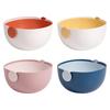 Double Layer Colander Igh Temperature Resistance Vegetable Bowl Rice Washer Strainer Drain
