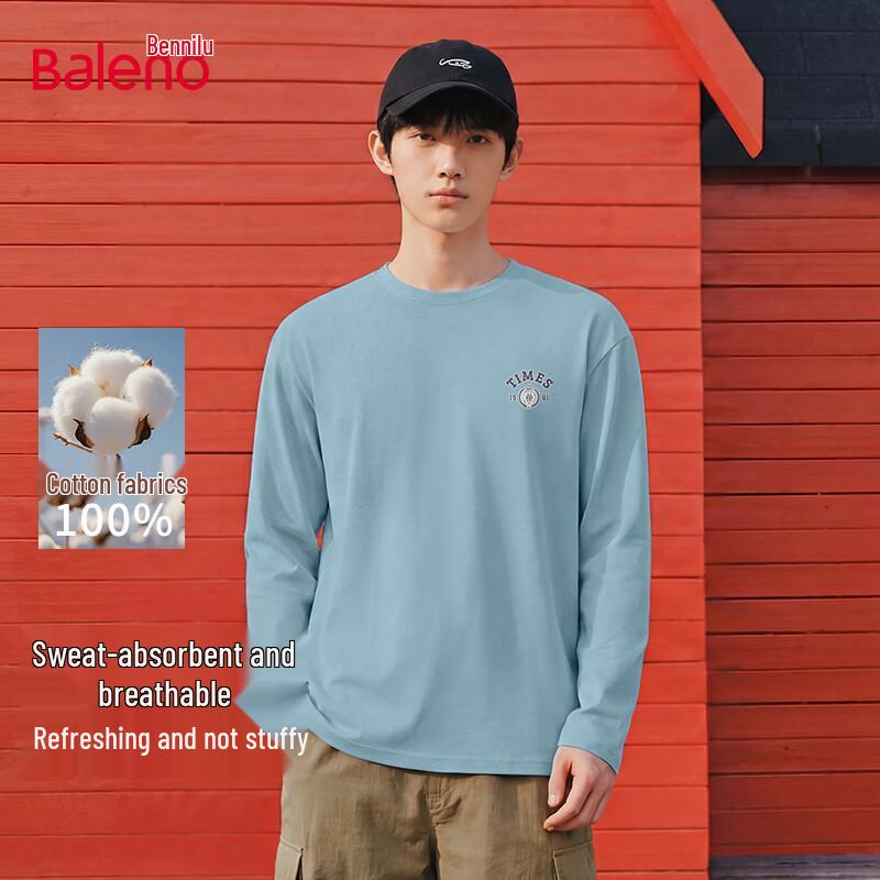 Baleno Men s Heavyweight Cotton Long Sleeve T-Shirt 5XL