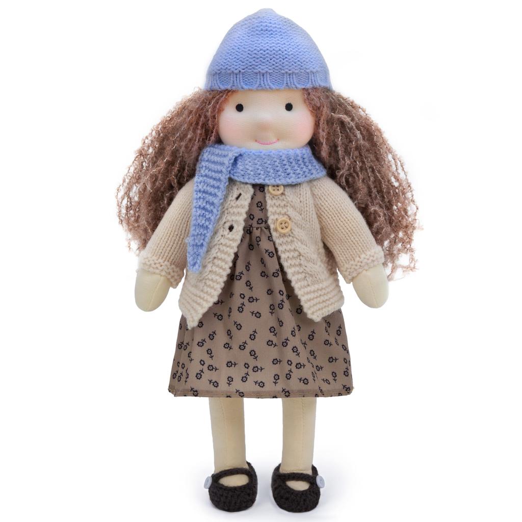 BlissfulPixie Waldorf Handmade Juliet Cute Plush Toy for Perfect for Kids Doll, Doll, 30cm, Soft, Girls,
