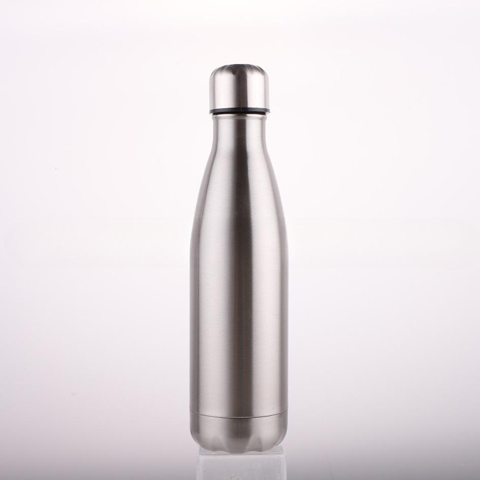 

New Creative Stainless Steel Coke Bottle Mug Double Vacuum Insulated Bowling Cup Gift for Men Women 350ml сірий