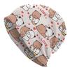 Custom Bubu Dudu Peach And Goma Bonnet Homme Cool Knitted Hat For Women Unisex Winter Warm Bear CartoonAnime Panda Beanies Caps