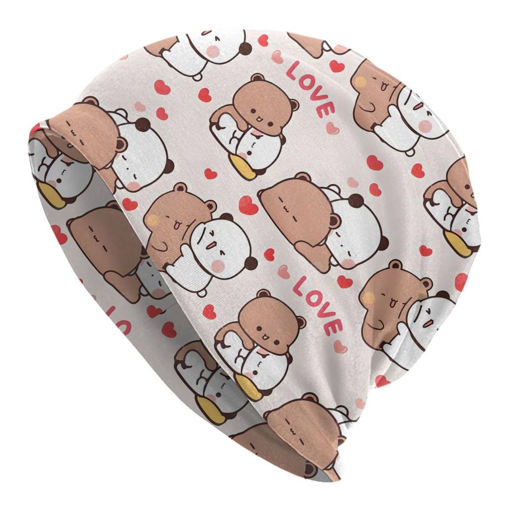 Boba Mochi Peach And Goma By Beanies Caps For Hip Hop Winter Warm Knitting Hat Adult Anime Panda Bubu Dudu Bear Bonnet Hats