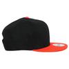 New Era Cap Solid Men Snapback 9FIFTY NE400 Two Tone Black Team Orange Unisex Baseball Cap Free Size