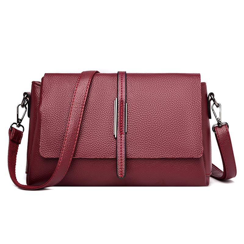 

Роскошная однотонная женская сумка-мессенджер из коровьей кожи, сумка-тоут из натуральной кожи высокого качества, женские сумки через плечо 25cm 9cm 17cm