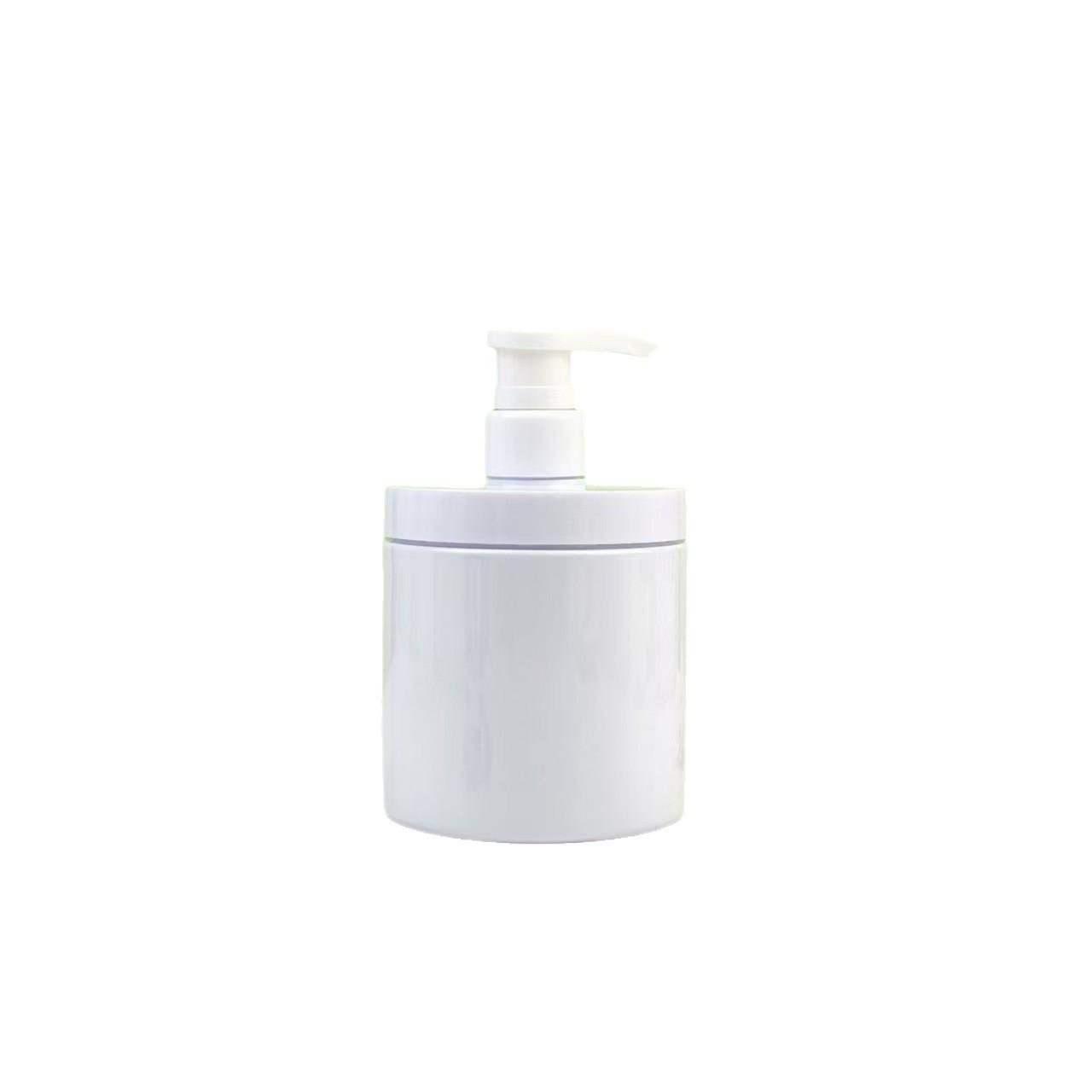 500ml Wide-Mouth Pump Bottle - 1000ml Refillable PET Shower Gel/Shampoo Container 300ml; Clear Bottle; PET