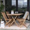 Table de jardin en teck OVIEDO 120 x 80 cm