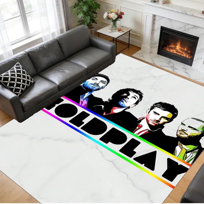 Crystal Velvet Rug Soft Non Slip Indoor Floor Mat Home DecorColdplay