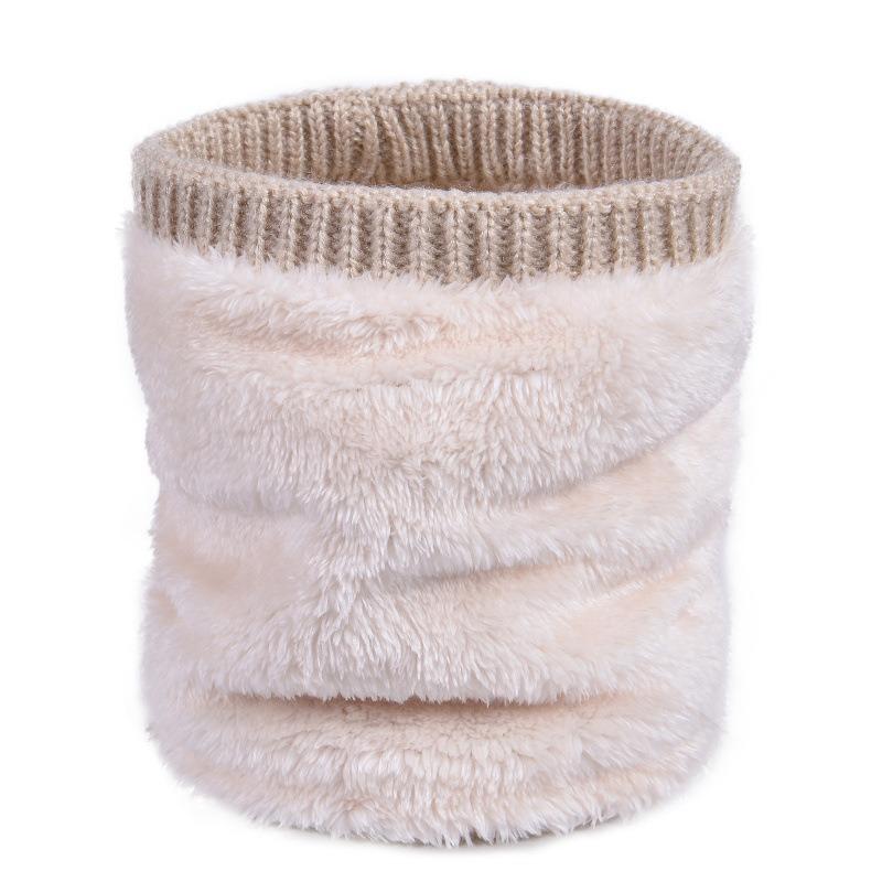 Male and Female Couples Fleece Thickened Single Ring Sleeve Winter Warm Wool Knitted Sleeve