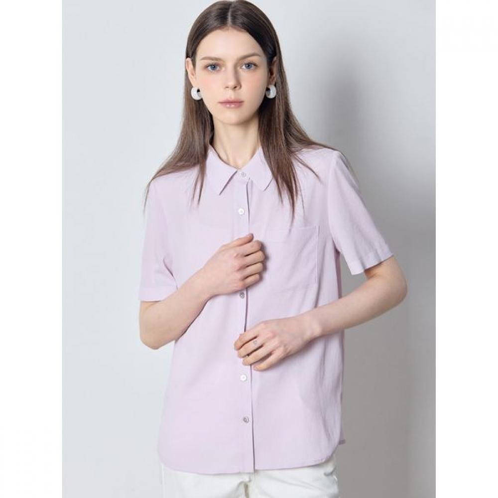 

[She S miSS] Dorothy Pocket Short Sleeve Collar Shirt Price 148 000 Won blue (BL)/55
