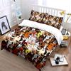 Colorful Cartoon Dog Pattern Bedding Duvet Cover Set  (1*Duvet Cover 2*Pillowcases, without duvet insert)
