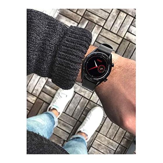 [WOCCI] Watch Band 18mm 20mm 22mm Quick Release - Thin Genuine Leather Smart Watch Strap