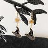 Magical Witch Wizard Hat Earrings - Witchcraft Style Jewelry