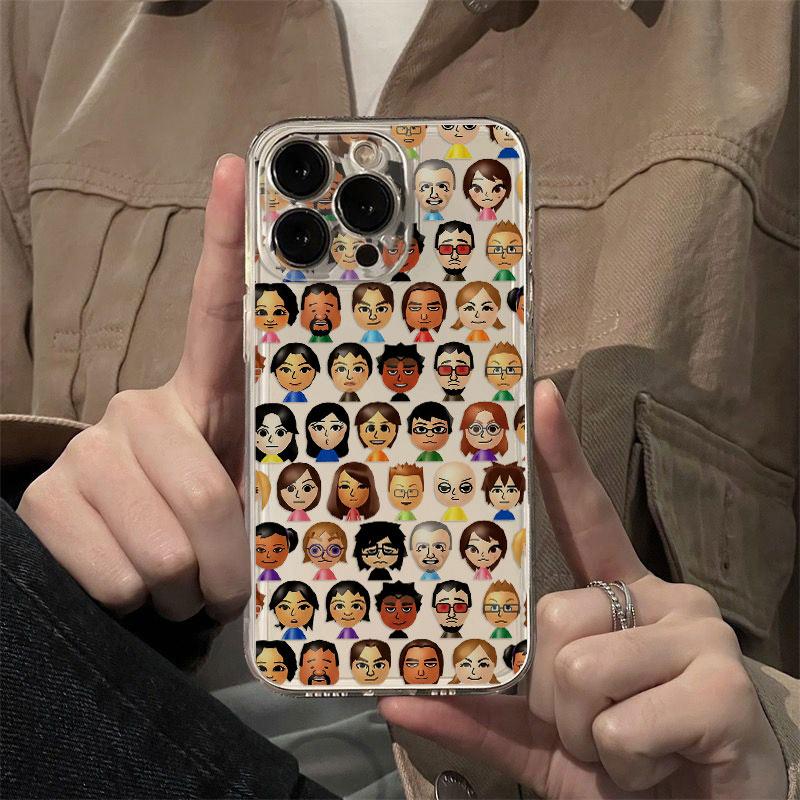 Full Screen Character Personalized Phone Case For iPhone 17e 17 16e 16 15 14 13 12 Mini Air Pro Max X XR XSMax Plus Transparent