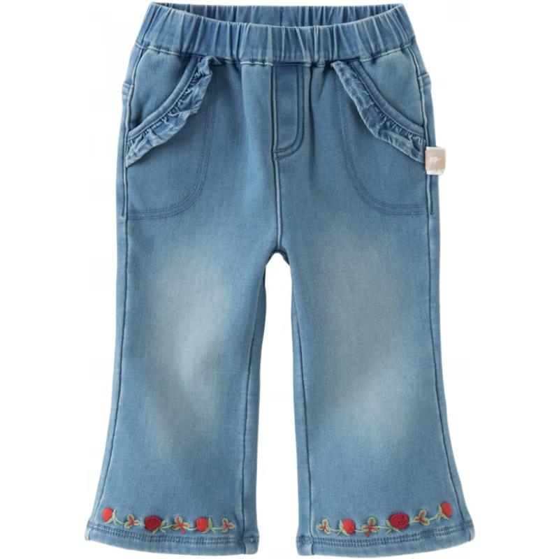 DAVE & BELLA Girls  Fleece-Lined Denim Flared Pants 140 cm