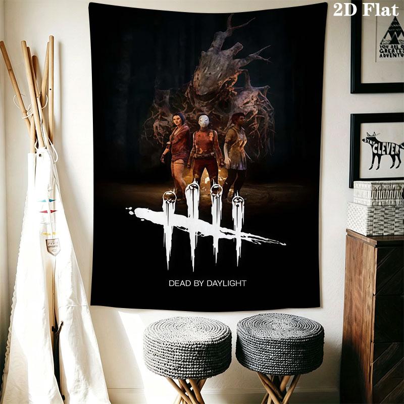 Dead by Daylight Wall Hanging Printed Fabric Blanket Decorative Tapestries for Bedroom Living Room Home Decor