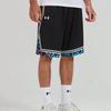 Under Armour Full Print Quick-Dry Short Sleeve Striped Shorts Casual Sports Set Men sets Black 21500531-001+24500211-001