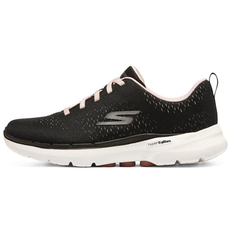 (WMNS) Skechers Go Walk 6-Adora  Black Pink White  Women s 124524-BKLP EU 35