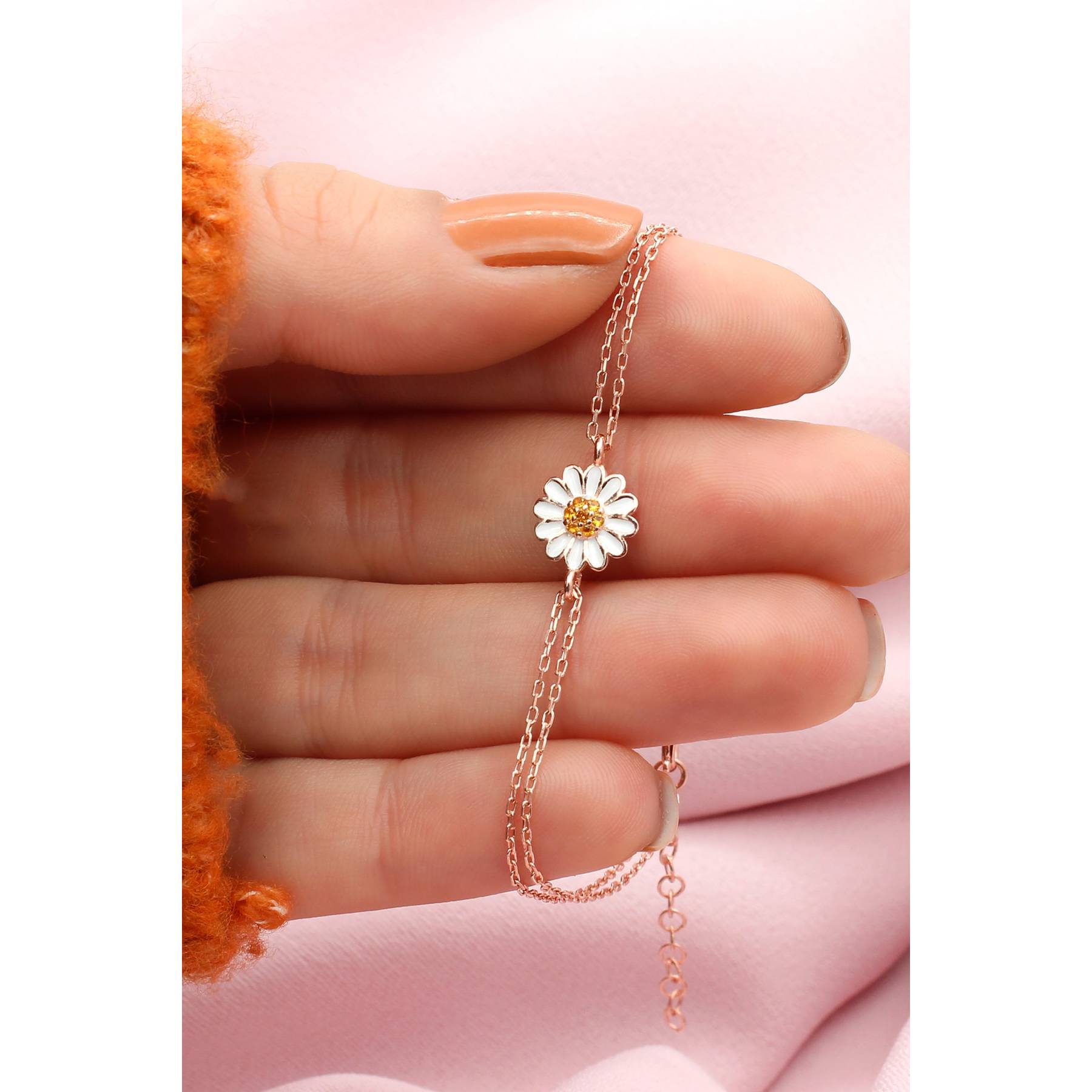 

Silver Daisy Bracelet