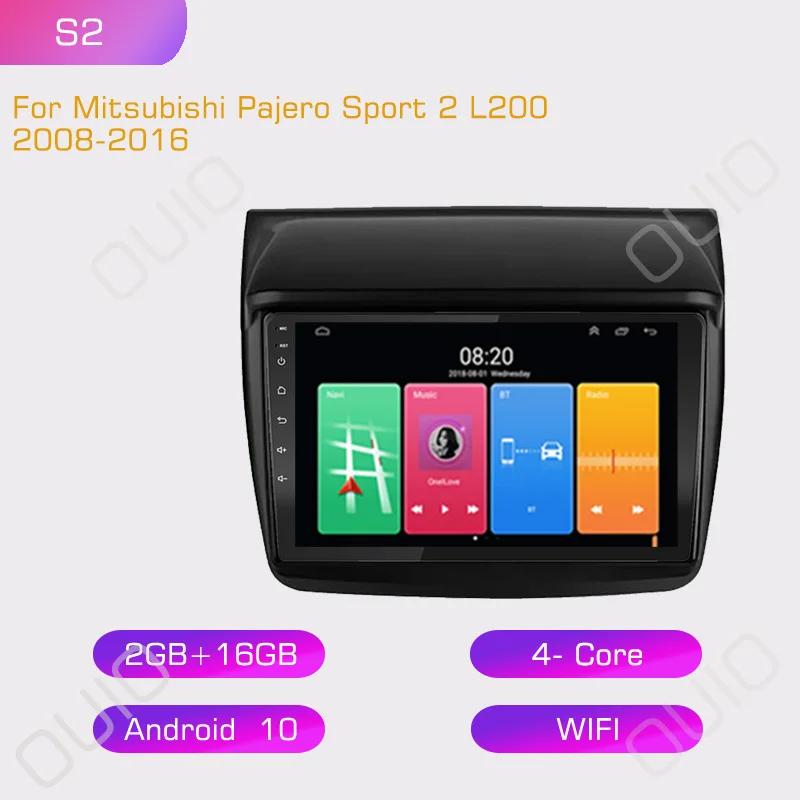 

2din Android10 Автомагнитола Мультимедийный плеер Carplay Auto GPS Навигация DSP Для Mitsubishi Pajero Sport 2 L200 Triton 2008 - 2016