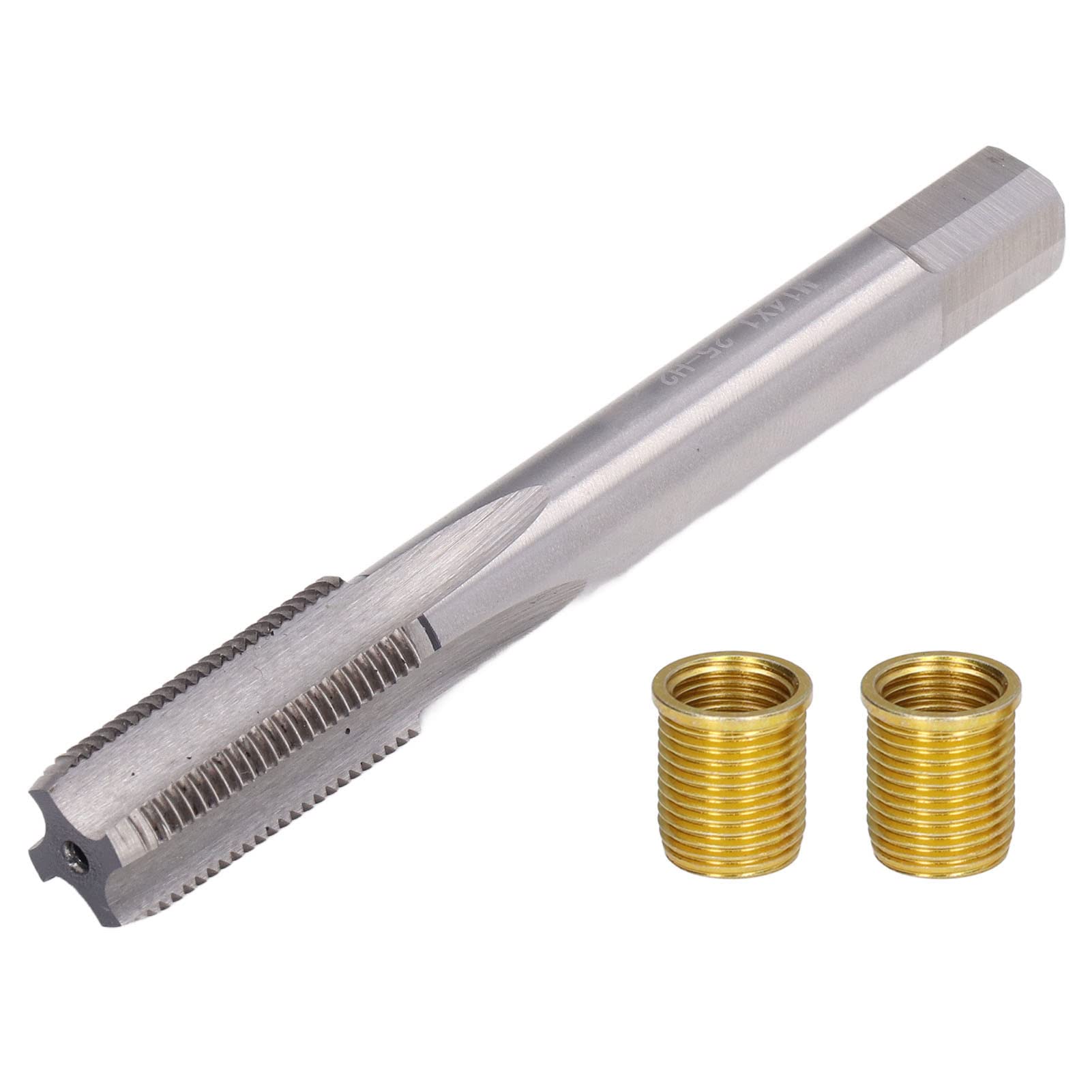 

Spark Plug Thread Repair Tool M12x1.25 Insert and M14x1.25 Tap Thread Kit for Gasoline Engines