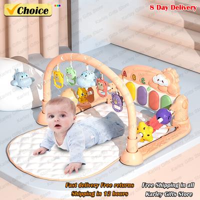 New Hot Baby Toys Music Pedal Piano 0-1 Years Old Newborn Baby Piano Play Mat Halloween Christmas Gift Mother and Baby Products
