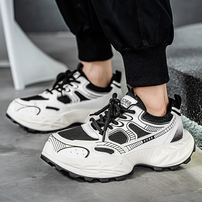 New Men's Versatile  Lightweight  Non Slip Casual Shoes  Fashionable and Trendy Daily Simple and Rebound Outdoor Running Shoes