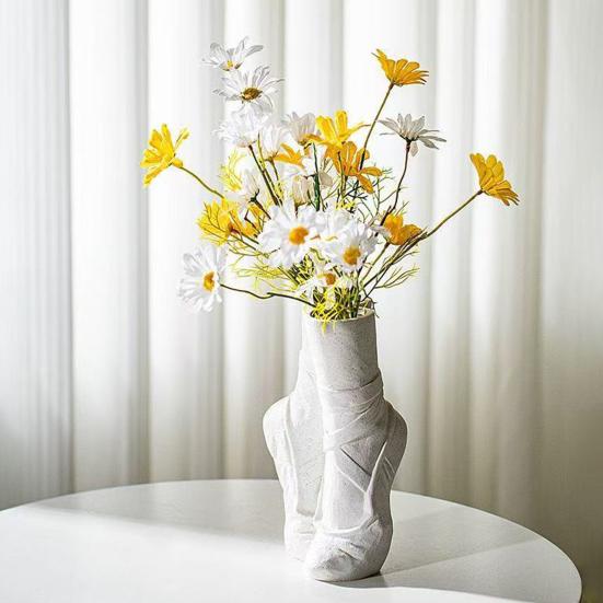 Balletsko Blomstervase Moderne Blomsterarrangement Borddekoration Abstrakt Kunst Danse sko Dekorativ Vase til Sofabord Kontorhylde Gaver