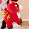 Soft Stuffed Plush Horse Doll Letter Print Pony Animal Toys Horse Stuffed Animal  Chinese New Year