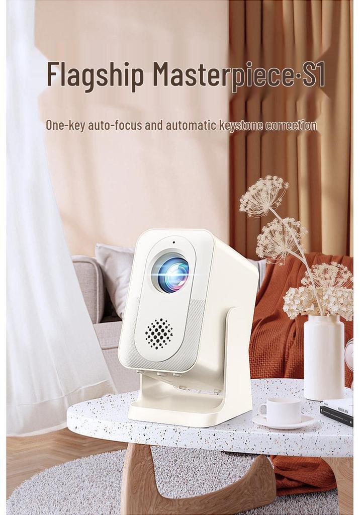 2026 1080P Portable HD Projector with 5G Screen Mirroring for Home and Douyin/Kuaishou Streaming