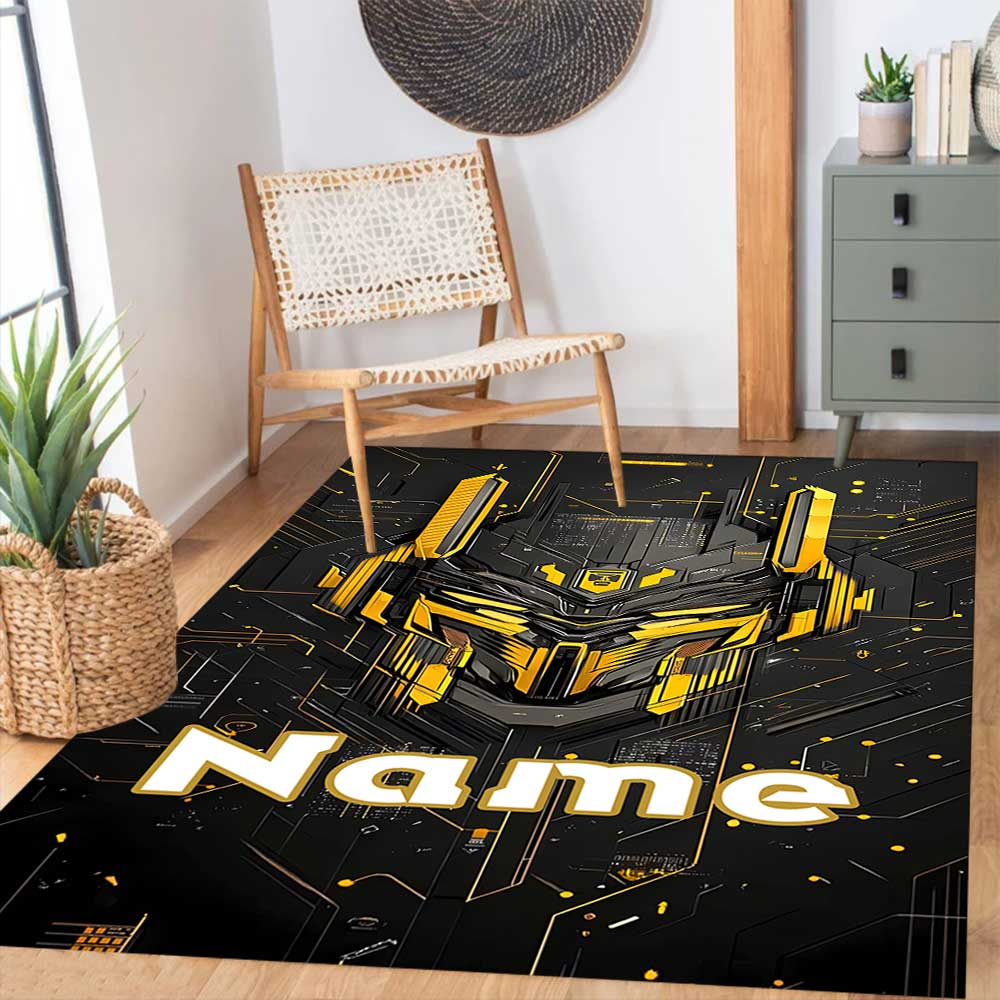 Transformers Fans (26) Customize your name rug, office chair cushion, home bedroom living room gift.
