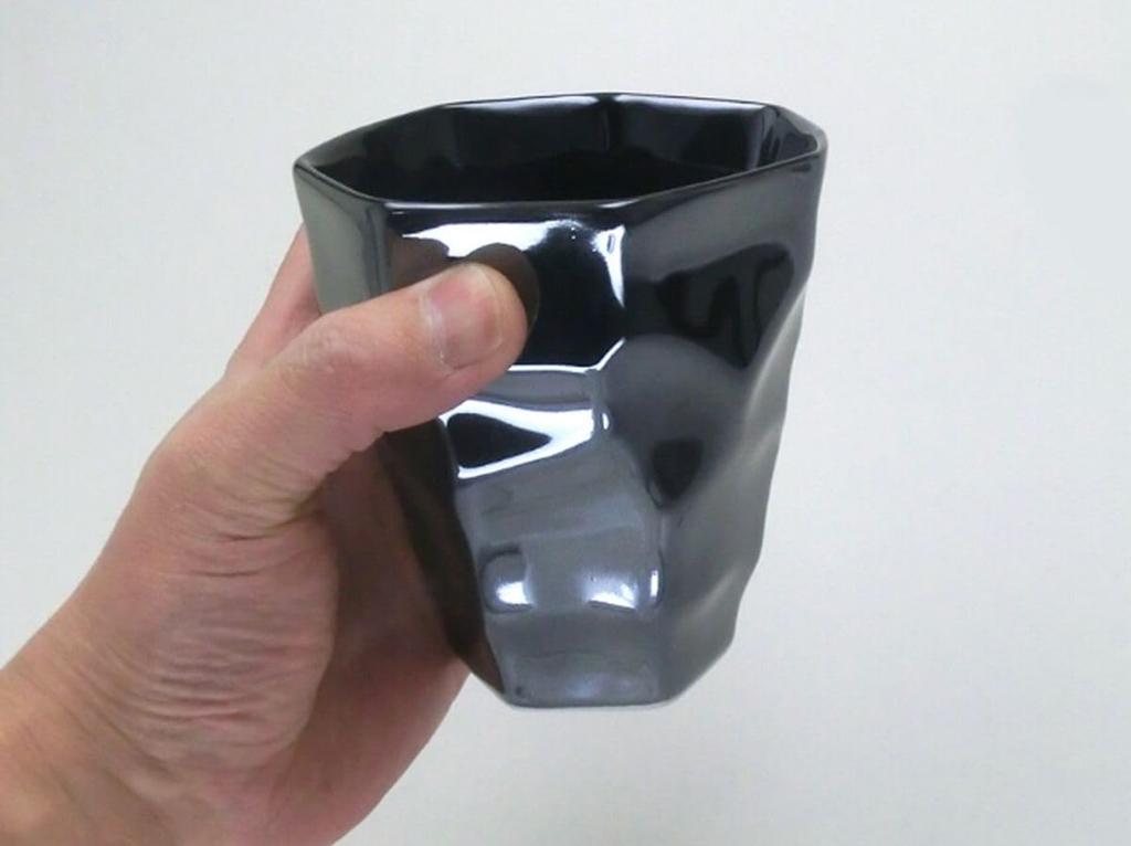 Metallic Rock Dishwasher Made in Japan J-kitchens Cup, 360ml, Safe,