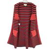 GUCCI Red 501827 Cotton x Wool Long Cardigan tops S Red x navyUsed