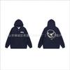 Hooded Zip-Up Sweatshirt Men Women Letter Print Loose Fit Casual Streetwear