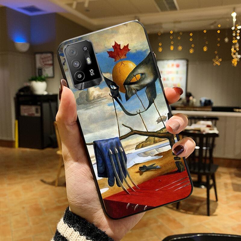 Salvador Dali Art Phone Case for OPPO A54 A74 A94 A53S A9 A5 A15 A16 A91 A96 A76 Reno8 8Pro Reno2 Z