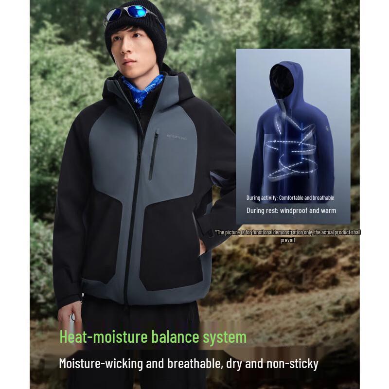 BOSIDENG B250331360 Goose Down 3-in-1 Assault Jacket