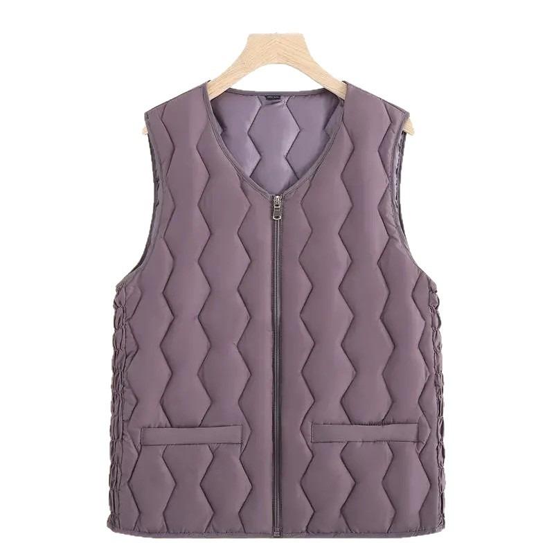 High-quality Down Cotton Vest Women's Autumn and Winter Warm Stand-up Collar Sleeveless Vest Fashion Outer Vest Jacket