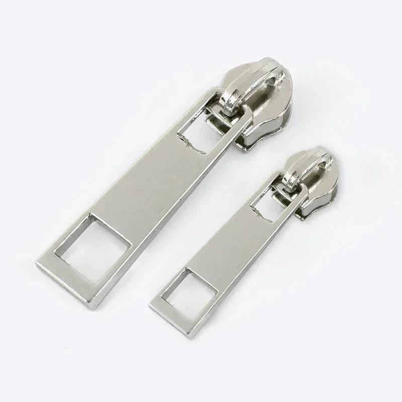 10/30/50Pcs Meetee 3# 5# Nylon Zipper Slider for Sewing Plastic Zippers Head Purse Garment Zip Pulls Repair Kits DIY Accessories