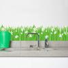 Gras Schmetterling Blumen Fußleiste Sockelleiste PVC Wandaufkleber Zimmer Kinderzimmer Dekor