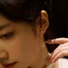 Girl's Love Delicate Small Light Bulb Natural Freshwater Pearl Versatile Earrings Long Earrings That Make Your Face Look Slimmer and Enhance Your