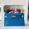 Mini Borsa Una Generazione Di Motivo Struzzo Pelle di Mucca A Spalla Cross-body Pelle Cena