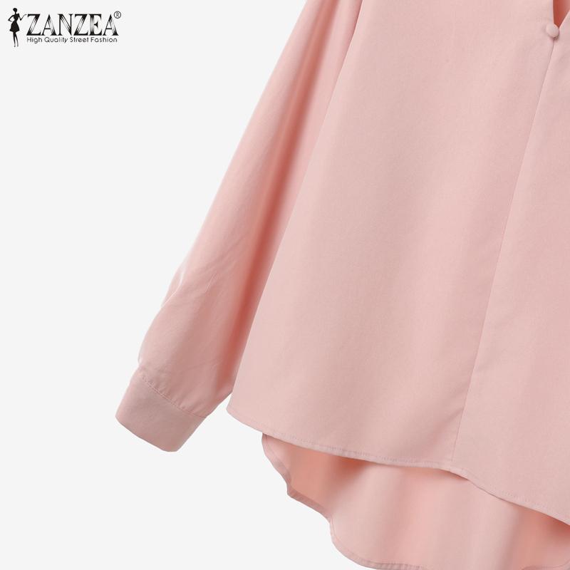 ZANZEA Seturi de costume din două piese pentru femei, bluză casual cu mâneci lungi și pantaloni