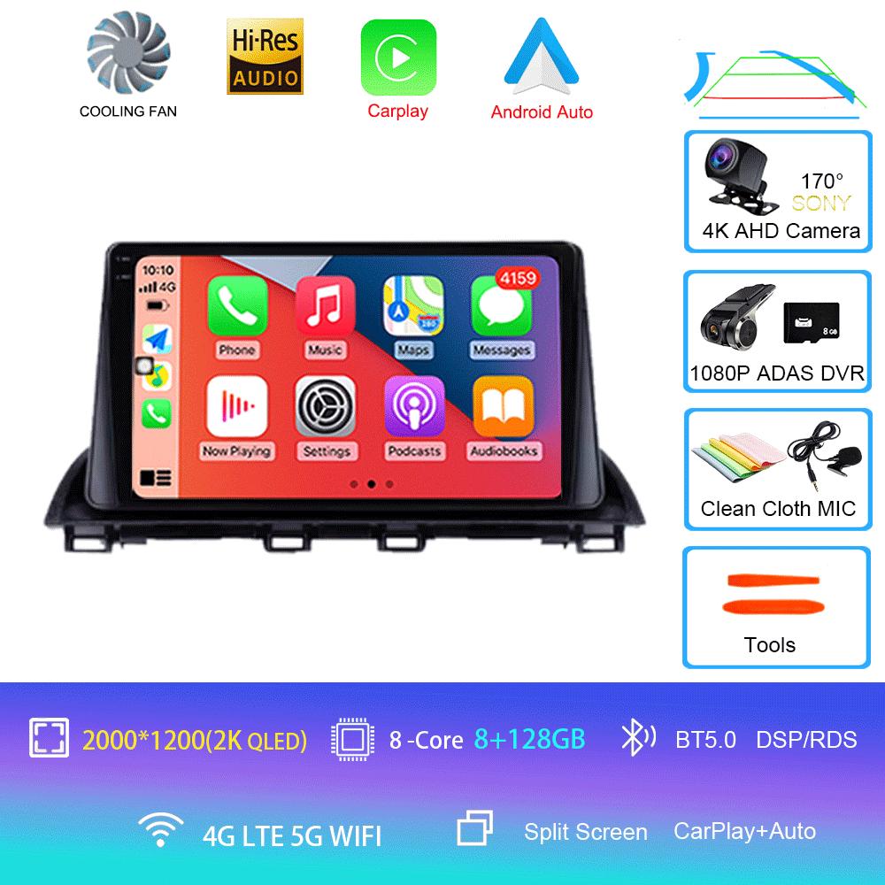 Android 14 Video Player Car Radio For Mazda 3 Axela 2013 - 2018 Multimedia Stereo Autoradio Carplay GPS Navigation 5G WIFI DSP