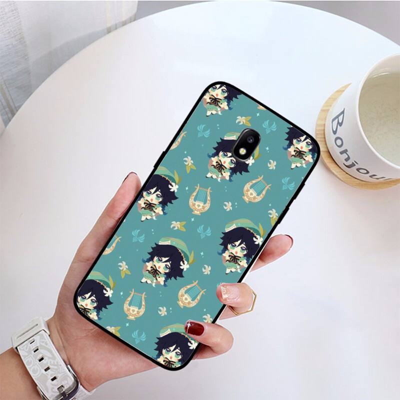 Hra Genshin Impact Venti roztomilé pouzdro na telefon pro Samsung Galaxy J7 PRIME J2Pro2018 J4 Plus J5 PRIME J6 J7 Duo Neo J737 J8