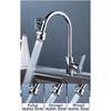 Retractable Faucet Extender with 3 Water Modes for Kitchen Sink Sprayer Silver 81x52x27mm ABS PC Fit Most Faucets