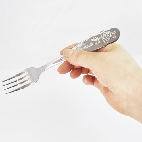 Skater Stainless Steel Fork for Adults, Engraved with Disney Winnie the Pooh Design, FS1C-A