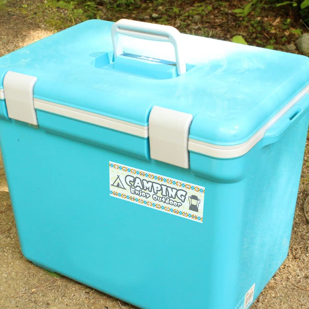 Tamiya Camper Sticker Native Pattern, Made In Japan Waterproof Sticker (CAMPING, Stickers)