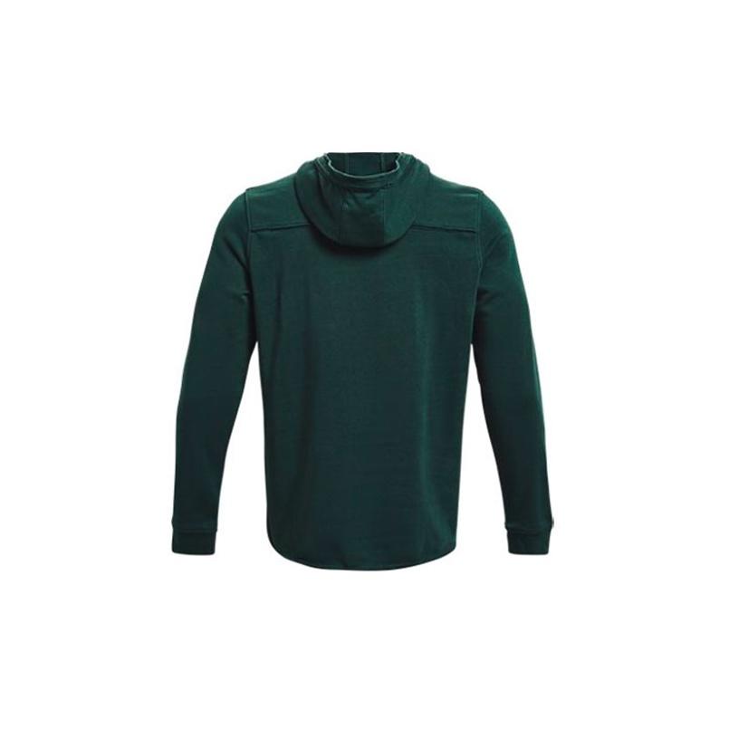Under Armour Project Rock Johnson Logo Print Trainingshoodie Heren Hoodies Groen 1361747-384