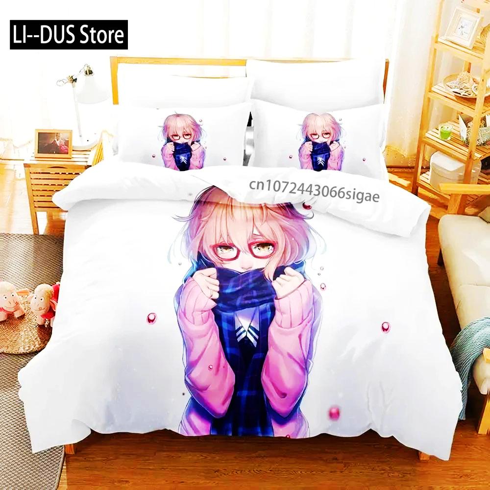 Comforter Girls Anime Shy Bedding Set Bed Set Comforter King Queen Size Boys Adult Bedding Set